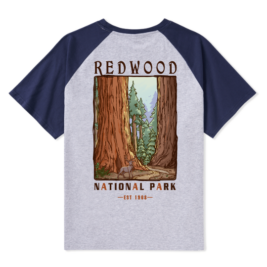 Elk Walk Raglan Short Sleeve Top