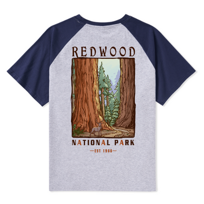 Elk Walk Raglan Short Sleeve Top