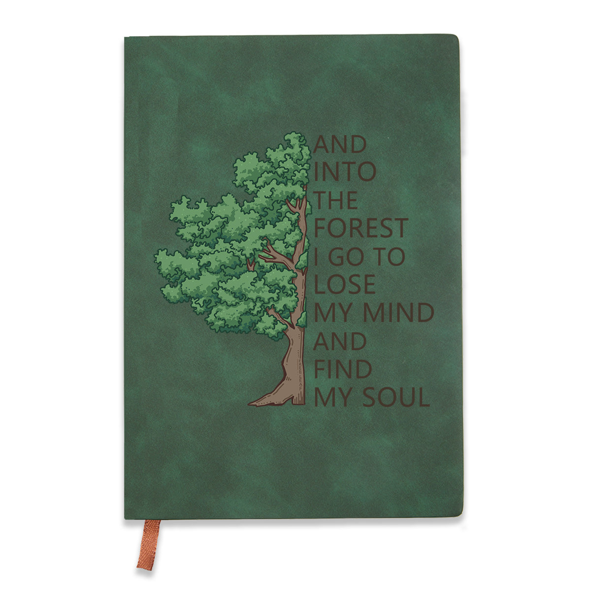 Freeleaf Into Forest And Find My Soul Vintage Leather Journal Notebook