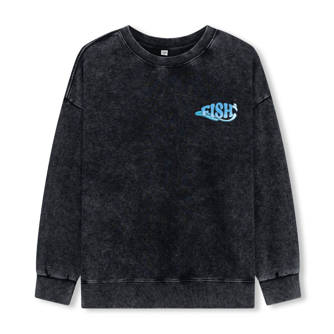 Born To Fish Washed Sweatshirt