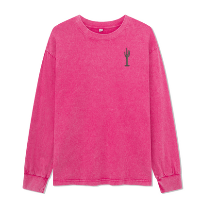 Golden Desert Washed Long Sleeve Top