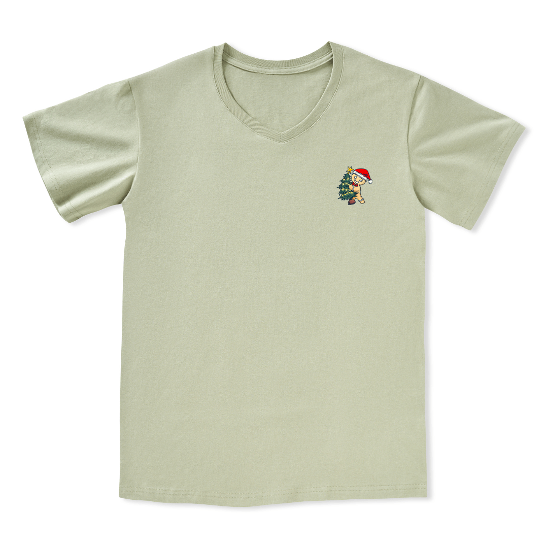 Merry Christmas V-neck Tee