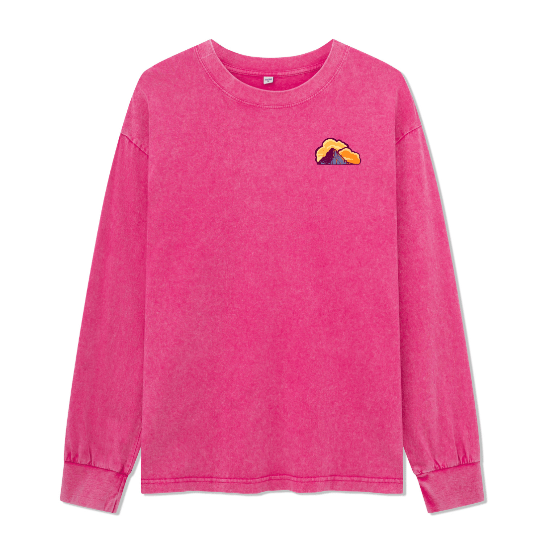 Mount Rainier National Park Washed Long Sleeve Top
