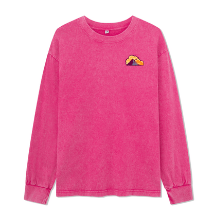 Mount Rainier National Park Washed Long Sleeve Top