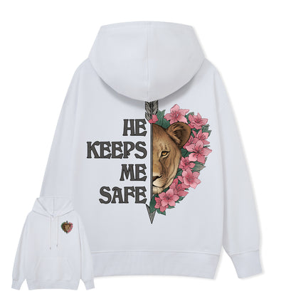 Freeleaf Wild at Heart Love Untamed Unisex Back-printed Hoodie