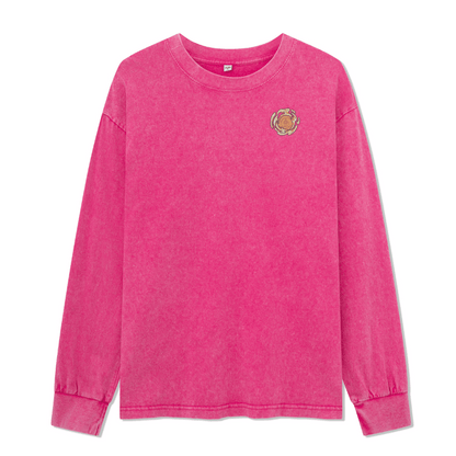 Wander In The Forest Washed Long Sleeve Top