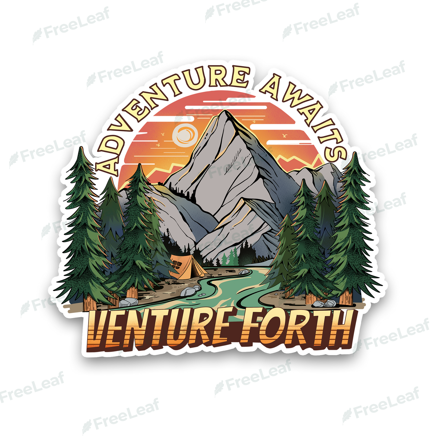 Adventure Awaits Sticker