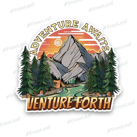 Adventure Awaits Sticker