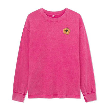 Golden Beach Washed Long Sleeve Top