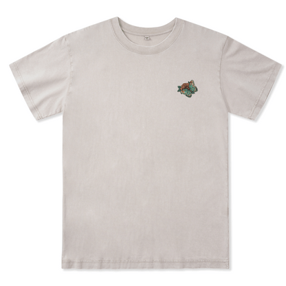Floral Skull Washed Tee