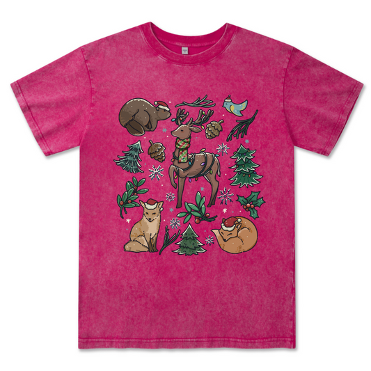 Yellowstone Christmas Wonderland Washed Tee