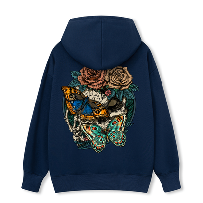 Floral Skull Hoodie