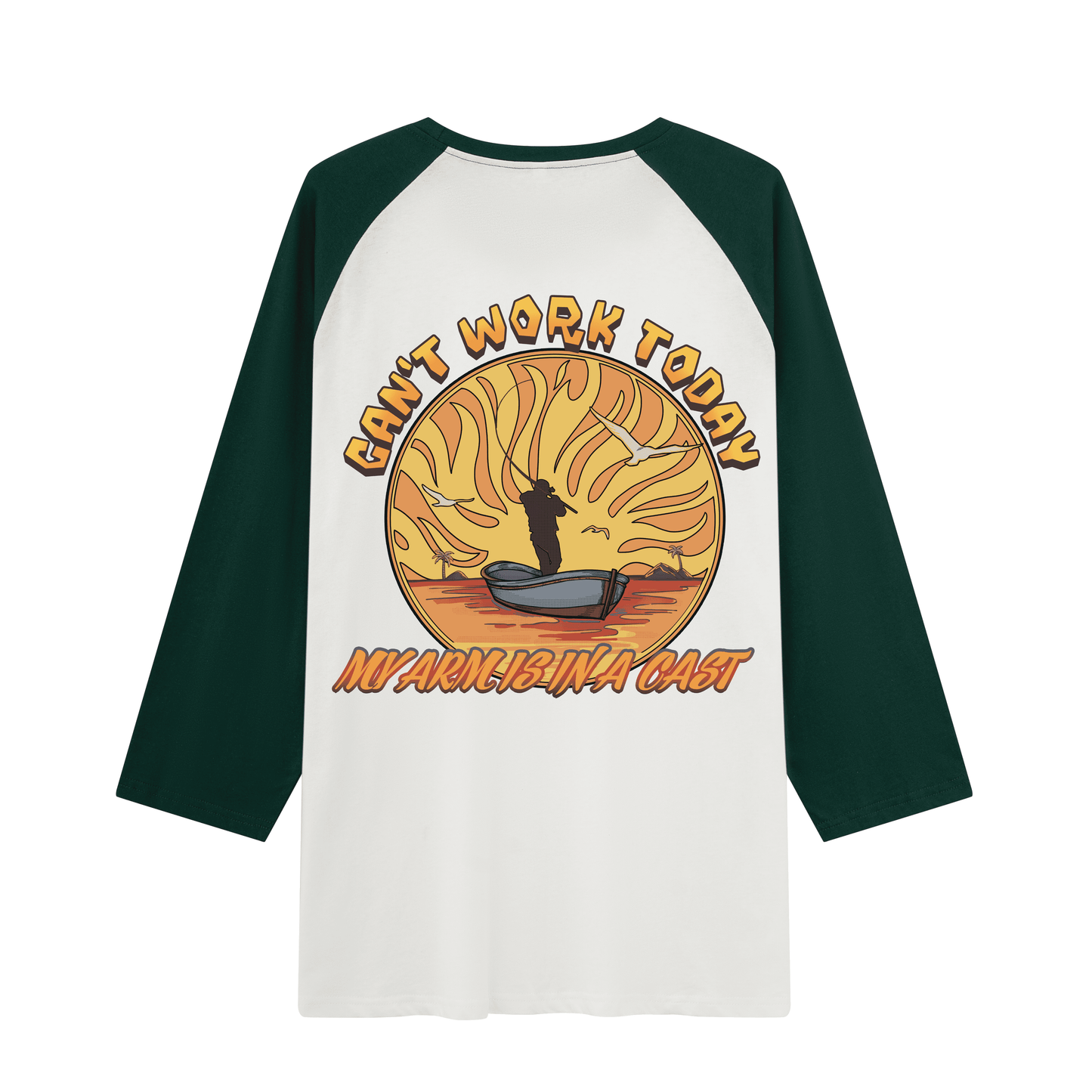 Can't Work Today Raglan Long Sleeve Tops