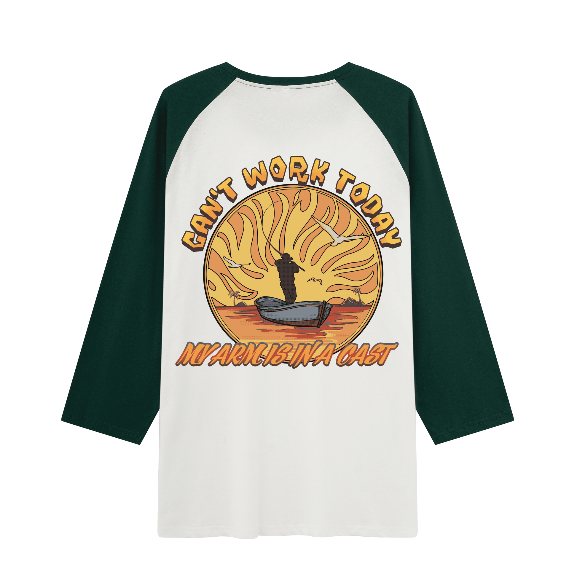 Can't Work Today Raglan Long Sleeve Tops