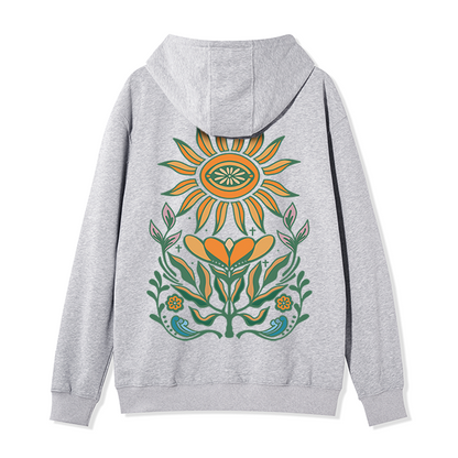 freeleaf-sunflower-back-printed-unisex-nature-inspired-fleece-full-zip-hoodie