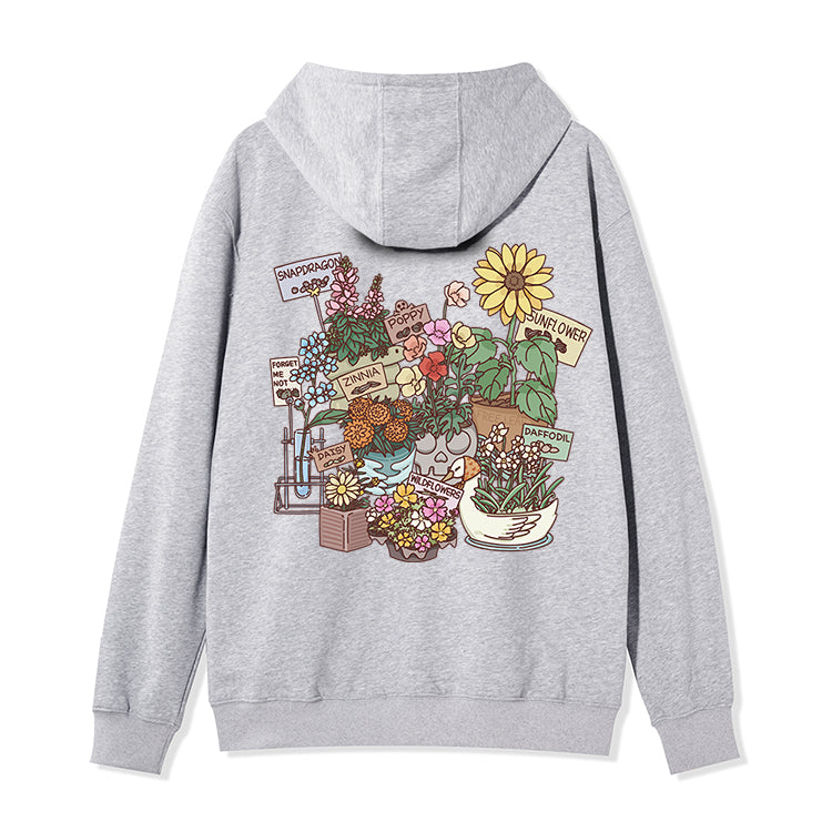Freeleaf Flourishing Garden Nature Inspired Unisex Fleece Full-Zip Hoodie