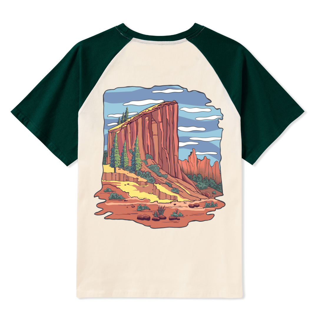 Zion National Park Raglan Short Sleeve Top