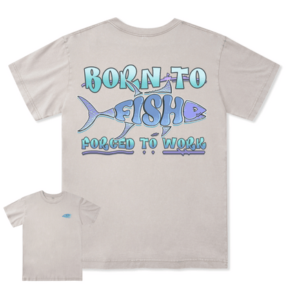 Born To Fish Washed Tee