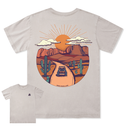 Go Hiking With Music Washed Tee
