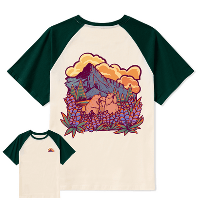 Mount Rainier National Park Raglan Short Sleeve Top