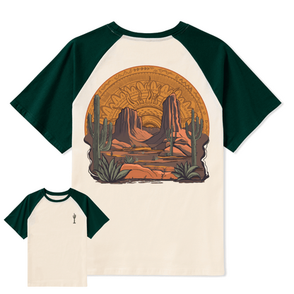 Golden Desert Raglan Short Sleeve Top