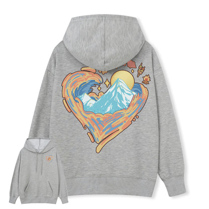 Freeleaf Heart of Wilderness Camping Unisex Nature Inspired Hoodie