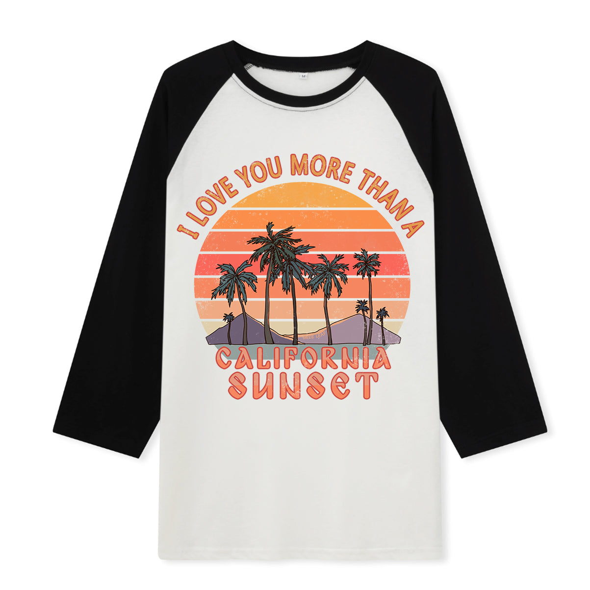 Freeleaf Sunset Reverie Unisex Raglan Sleeve Top