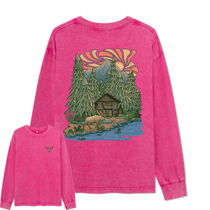 The Vicissitudes Of Time Washed Long Sleeve Top