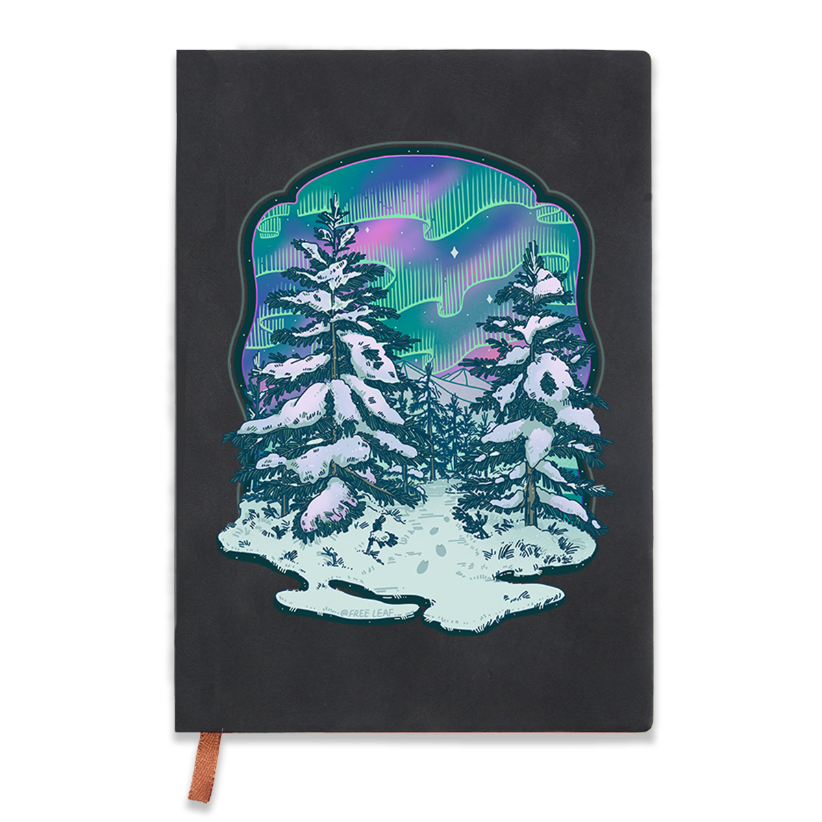 freeleaf-winter-aurora-vintage-leather-notebook
