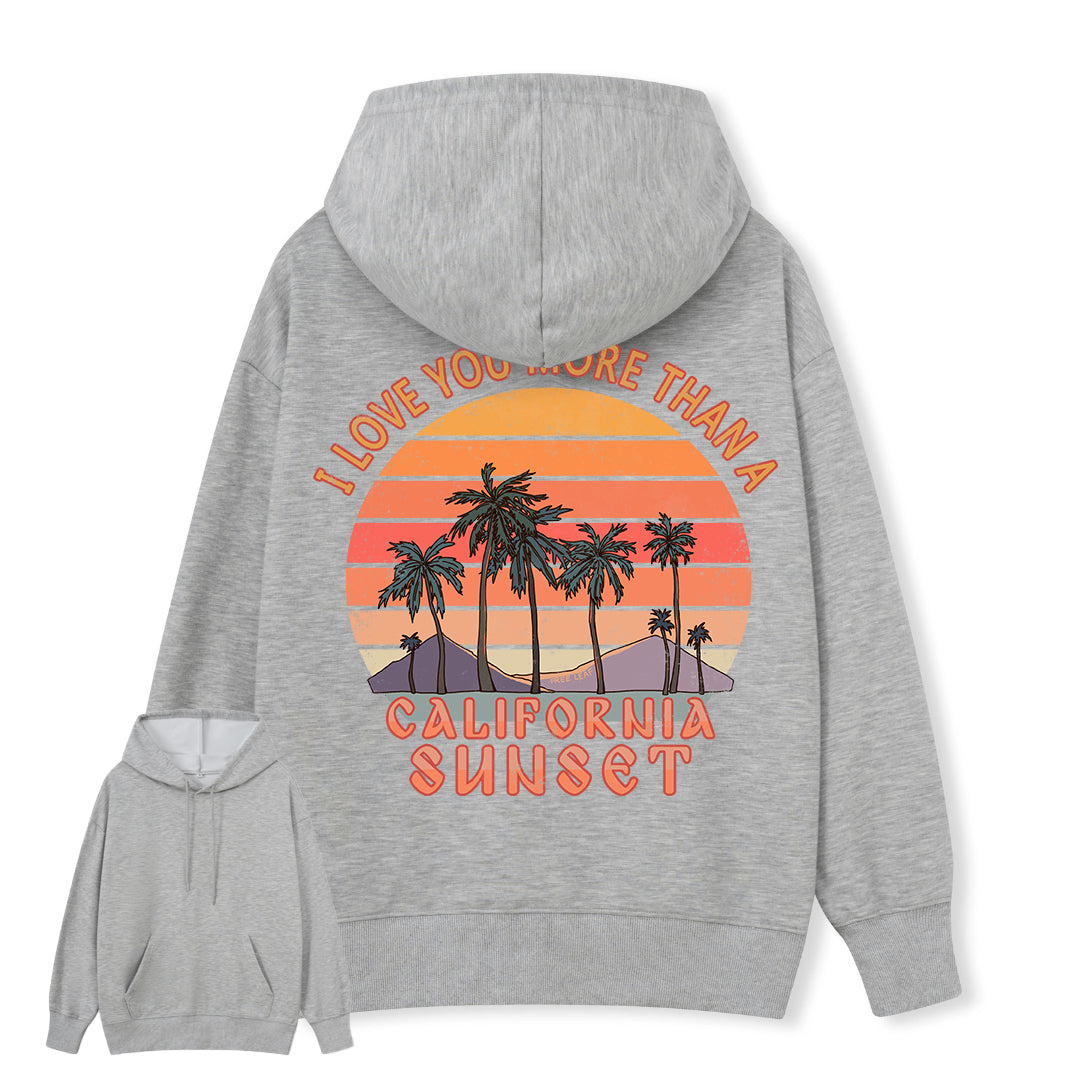 Freeleaf Sunset Reverie Unisex Back-printed Hoodie