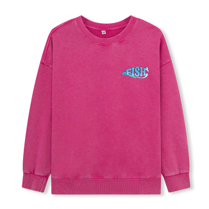 Born To Fish Washed Sweatshirt