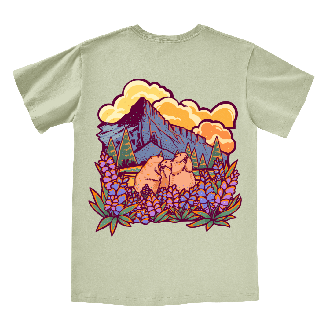 Mountain Mole V-neck Tee