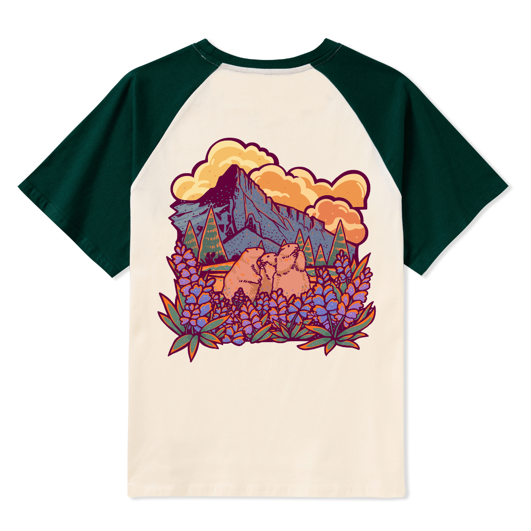 Mount Rainier National Park Raglan Short Sleeve Top