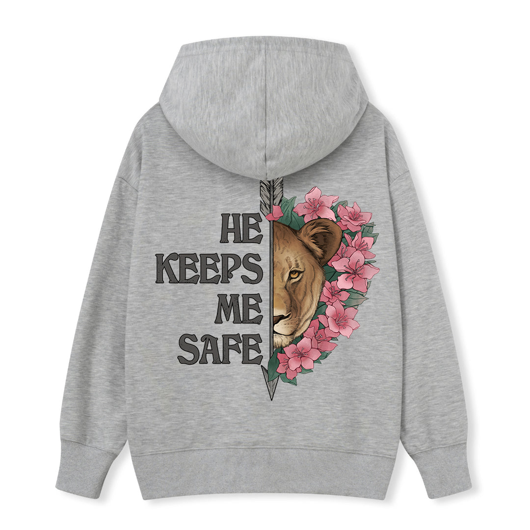 Freeleaf Wild at Heart Love Untamed Unisex Back-printed Hoodie