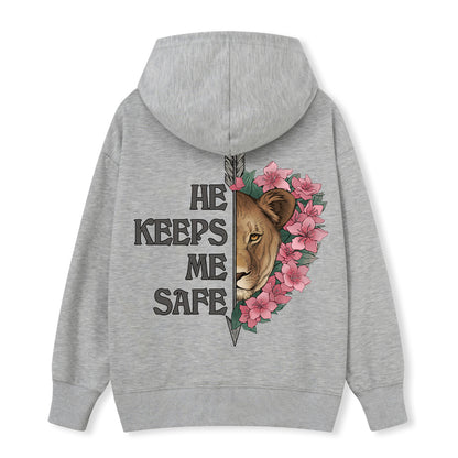 Freeleaf Wild at Heart Love Untamed Unisex Back-printed Hoodie