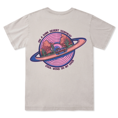 On A Dark Desert Highway Washed Tee