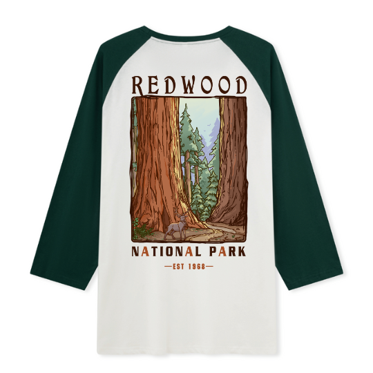 Elk Walk Raglan Long Sleeve Top