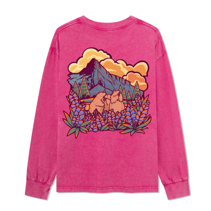 Mount Rainier National Park Washed Long Sleeve Top