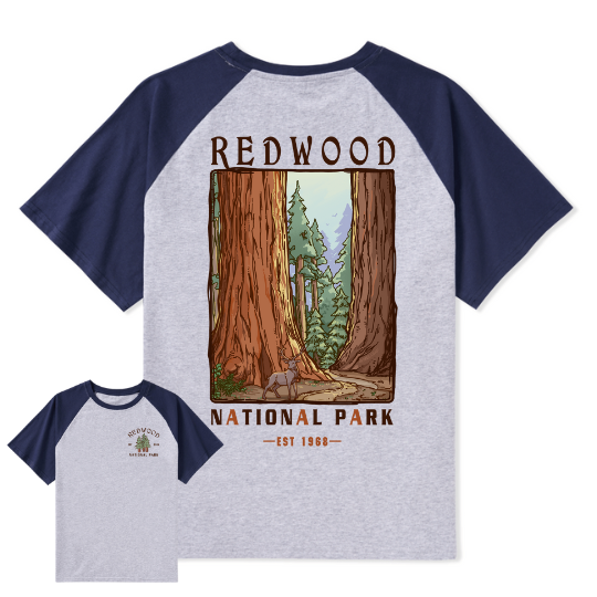 Elk Walk Raglan Short Sleeve Top