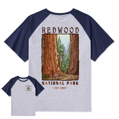 Elk Walk Raglan Short Sleeve Top