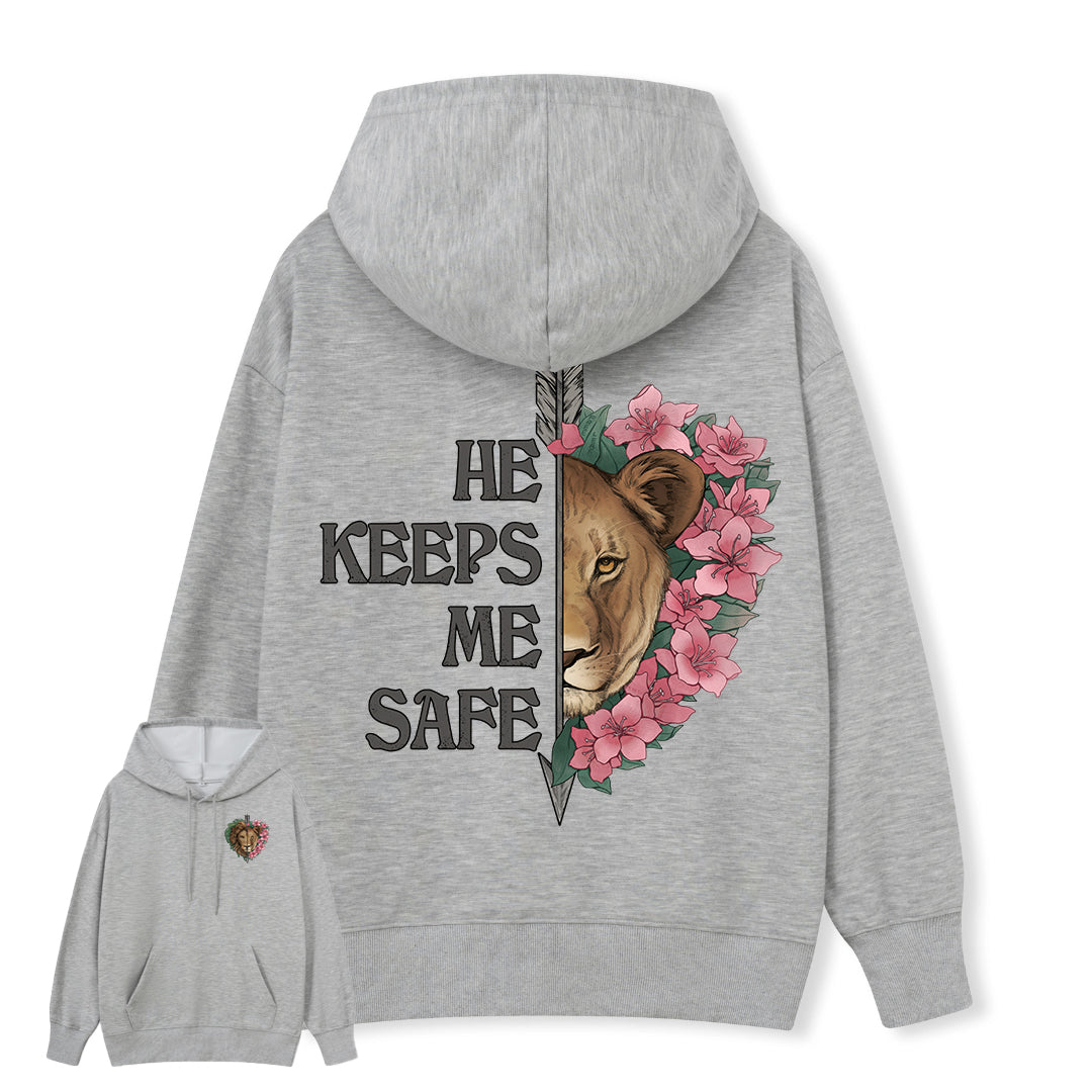 Freeleaf Wild at Heart Love Untamed Unisex Back-printed Hoodie