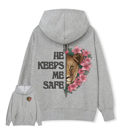 Freeleaf Wild at Heart Love Untamed Unisex Back-printed Hoodie
