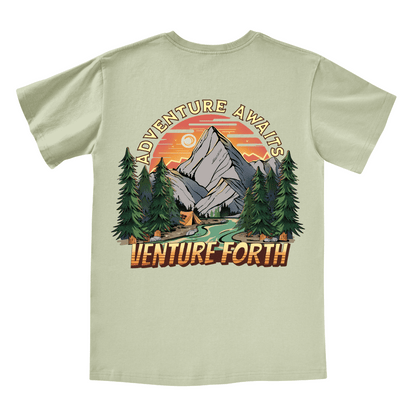 Adventure Awaits V-neck Tee