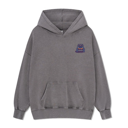 Go Hiking With Music Washed Hoodie