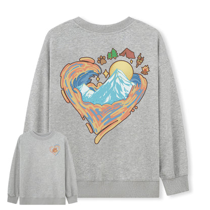 Freeleaf Heart of Wilderness Camping Unisex Sweatshir