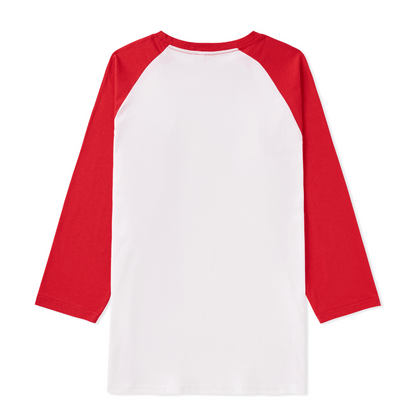 Magical Christmas Eve Front-printed Raglan Long Sleeve Top