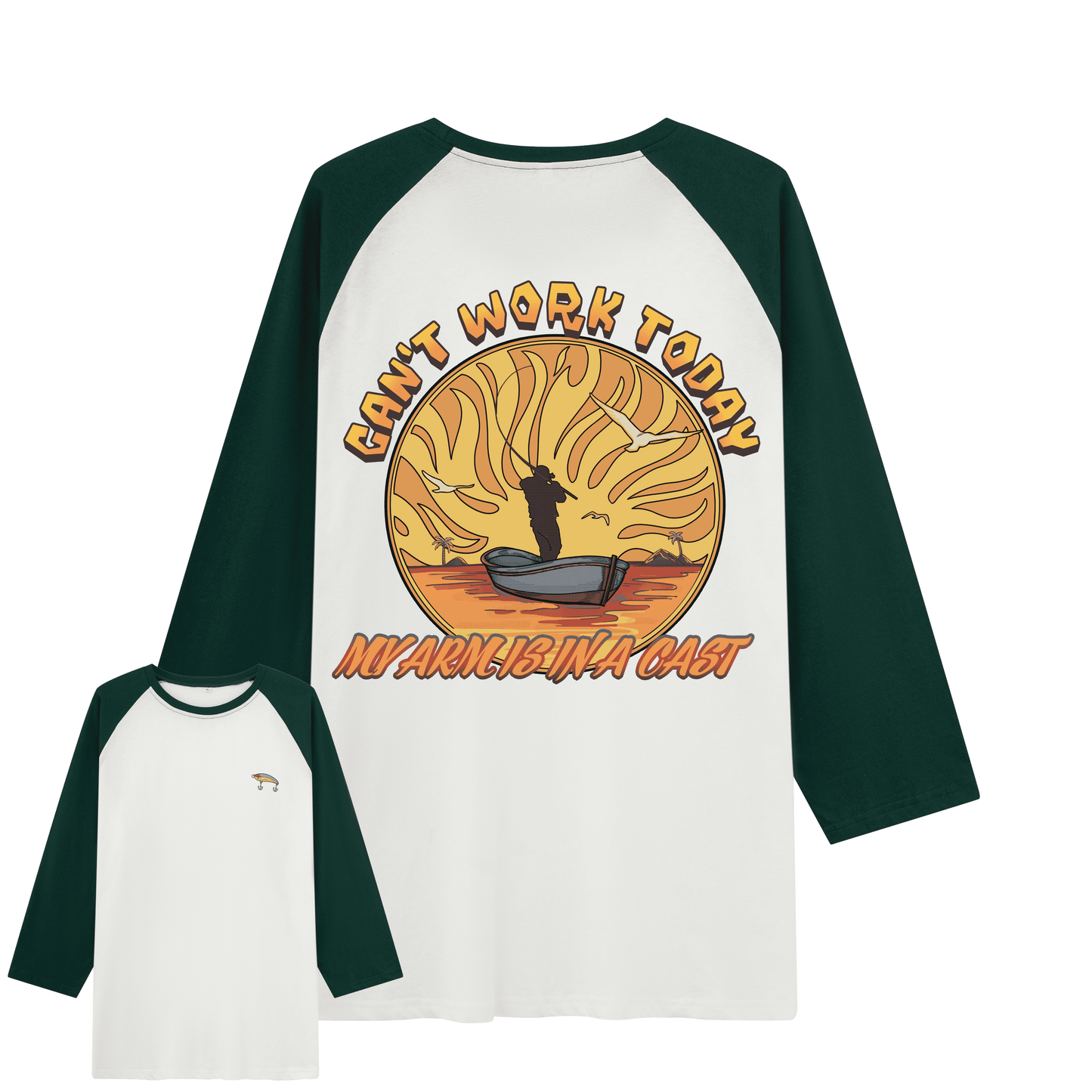 Can't Work Today Raglan Long Sleeve Tops