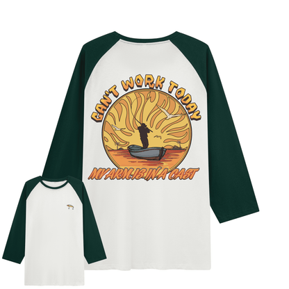 Can't Work Today Raglan Long Sleeve Tops