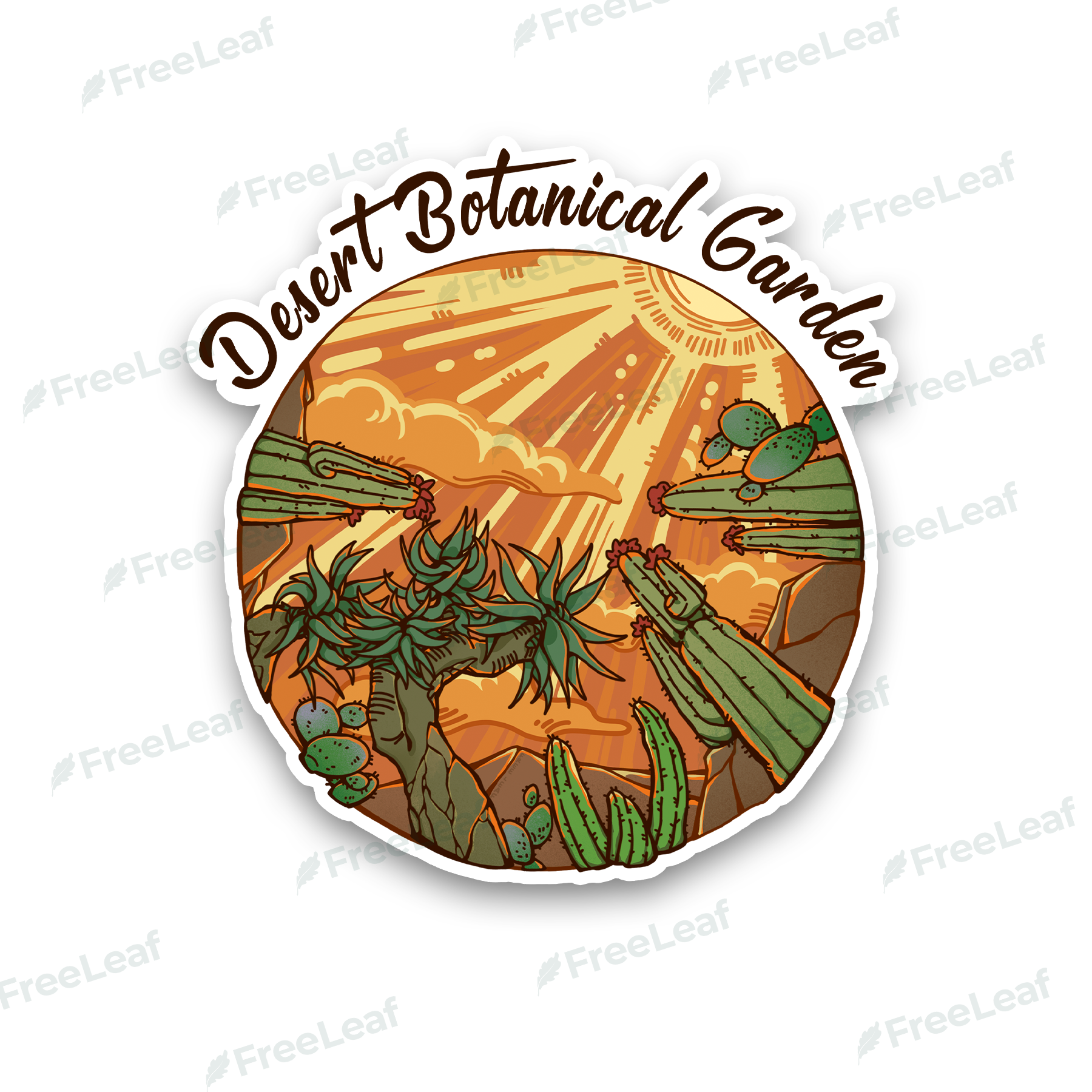 Desert Park Sticker