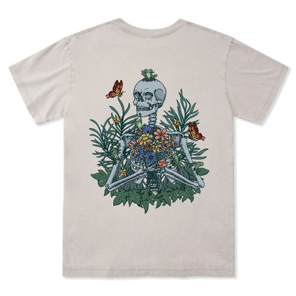 Freeleaf Rebirth in Bloom Unisex Nature Inspired Washed Tee